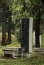 Gravestones in the Confucius Cemetery Royalty Free Stock Photo